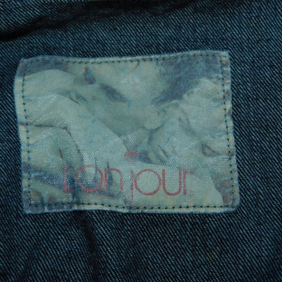 Bon Jour Vintage Demin Jacket Size Medium - Picture 8 of 10